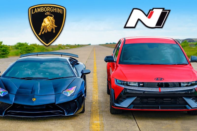 Lambo Aventador SV v Hyundai IONIQ 5 N: DRAG RACE