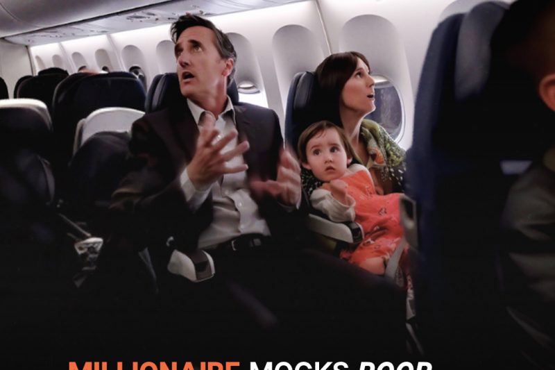 Millionaire Mocks Poor Woman with 3 Kids on Business Class Flight until Pilot Interrupts Him — Story of the Day